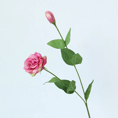 4db Hidratáló 2fejű Eustoma Művirágok Valódi érintés Virágok Dekoráció Otthon Esküvői Csokor Buli Asztal Virágkötészeti