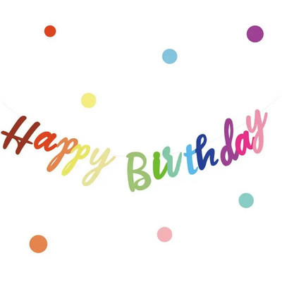 Boldog születésnapot Lettar Banner Első fiú Lány buli Dísz Felnőtt Gyerek Baba Első egyéves papírfüzér sármány kellékek