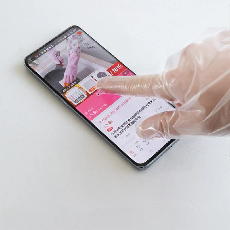 10vnt vienkartinės pirštinės Maisto klasės prailgintos buitinės virtuvės plovimo indai Indų plovimas Ilgos pirštinės