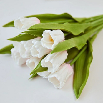 1 τμχ Tulip Artificial Flower Real Touch Τεχνητή ανθοδέσμη αφρός Ψεύτικο λουλούδι για διακόσμηση γάμου Λουλούδια Διακόσμηση κήπου σπιτιού