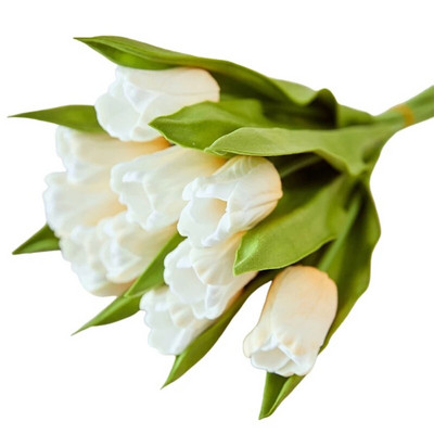 1db Tulipán művirág Real Touch mesterséges csokor hab Művirág esküvői dekorációhoz Virágok Otthoni kert dekoráció