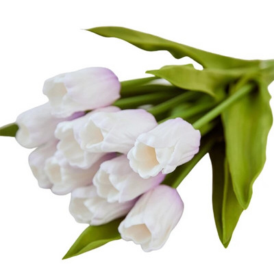 1db Tulipán művirág Real Touch mesterséges csokor hab Művirág esküvői dekorációhoz Virágok Otthoni kert dekoráció