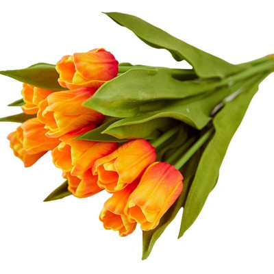 1db Tulipán művirág Real Touch mesterséges csokor hab Művirág esküvői dekorációhoz Virágok Otthoni kert dekoráció