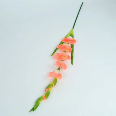 1db 8 fej Írisz kardvirág Hosszú ág mesterséges selyem virágok otthoni asztali dekorációhoz Party esküvői terem Hamis virágok