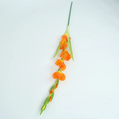 1db 8 fej Írisz kardvirág Hosszú ág mesterséges selyem virágok otthoni asztali dekorációhoz Party esküvői terem Hamis virágok