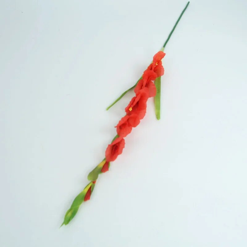 1db 8 fej Írisz kardvirág Hosszú ág mesterséges selyem virágok otthoni asztali dekorációhoz Party esküvői terem Hamis virágok