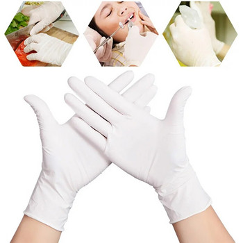 Μαύρα γάντια σε σκόνη χωρίς λάτεξ Κουζίνα Οικιακό Καθαρισμός Κηπουρική Κούρεμα Μακιγιάζ Ψάρεμα Πλύσιμο πιάτων Μίας χρήσης Αδιάβροχο