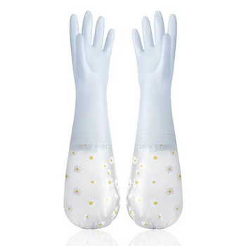 Αδιάβροχα γάντια καθαρισμού οικιακών εργασιών Καθαρισμός κουζίνας Latex Οικιακό πλύσιμο πιάτων Γάντια πλυντηρίου Φοράτε ανθεκτικά γάντια από καουτσούκ