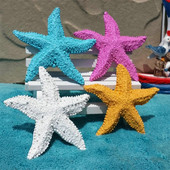 1 vnt Viduržemio jūros regiono papuošalai, stiliaus derva Starfish Ocean Home žuvų tanko šaudymo rekvizitai, mini 7,5 cm sienų dekoracijos