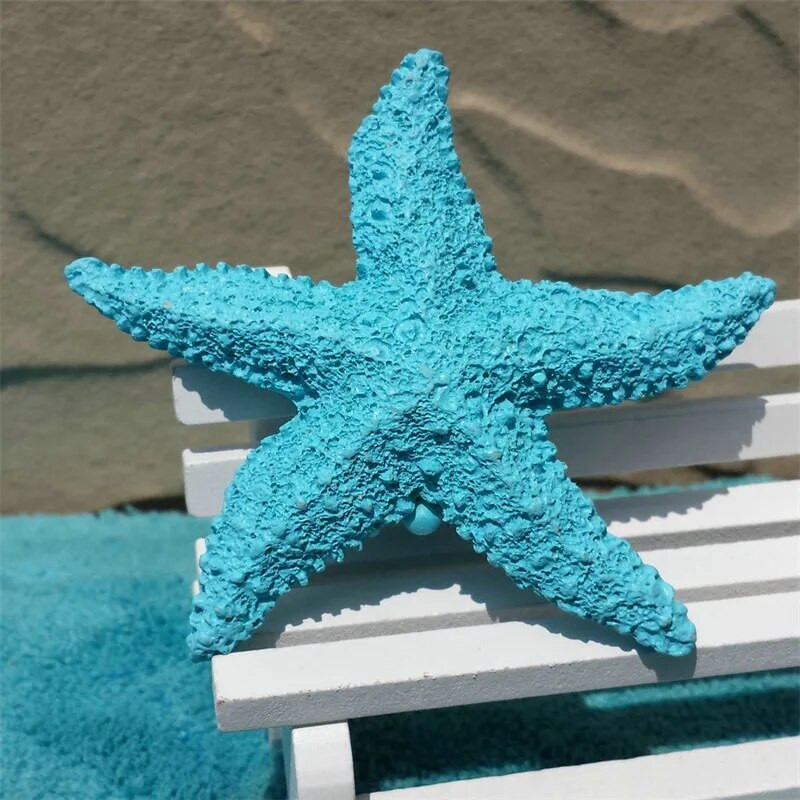 1 vnt Viduržemio jūros regiono papuošalai, stiliaus derva Starfish Ocean Home žuvų tanko šaudymo rekvizitai, mini 7,5 cm sienų dekoracijos