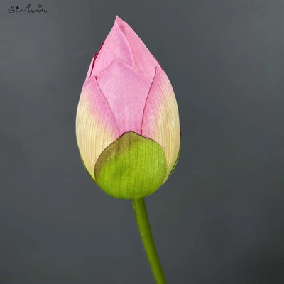 SunMade nagy lótusz selyem művirágok otthoni kert dekoráció hamis növények Lótuszlevelek virágkötészet Flores Artificales