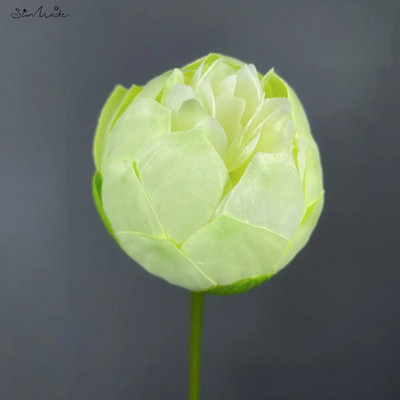 SunMade nagy lótusz selyem művirágok otthoni kert dekoráció hamis növények Lótuszlevelek virágkötészet Flores Artificales