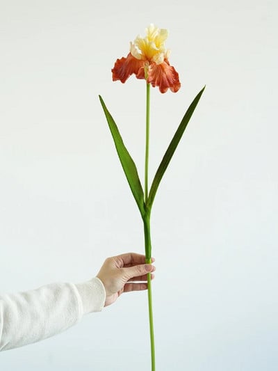 Floare artificială de iris violet PU Eleganță pentru decorarea interioară Camera de zi Petrecere de nuntă Aranjamente florale de iris realistică de primăvară