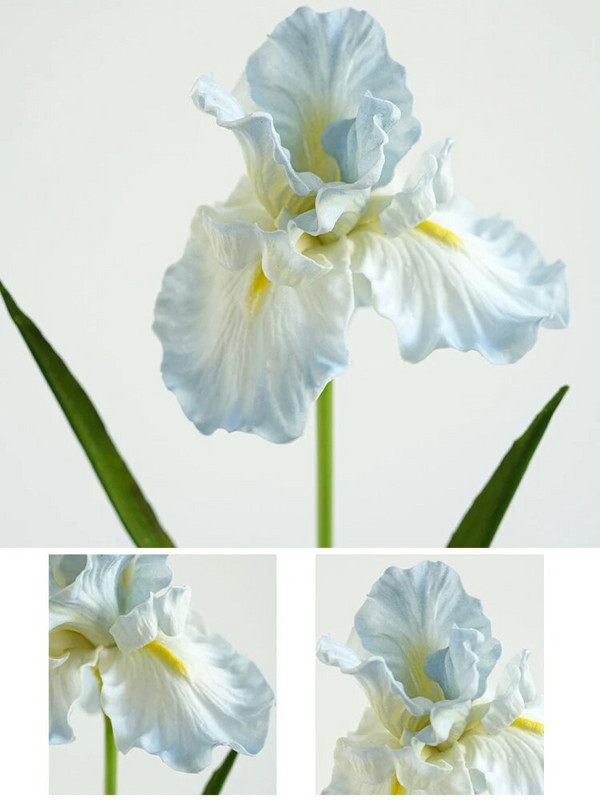 Floare artificială de iris violet PU Eleganță pentru decorarea interioară Camera de zi Petrecere de nuntă Aranjamente florale de iris realistică de primăvară