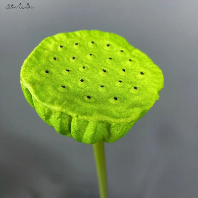 SunMade kiváló minőségű lótusz selyem művirág Lotus maghüvelyek otthoni esküvői kerti dekoráció növények műtermékek hamis növények