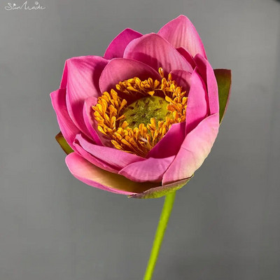 SunMade kiváló minőségű lótusz selyem művirág Lotus maghüvelyek otthoni esküvői kerti dekoráció növények műtermékek hamis növények