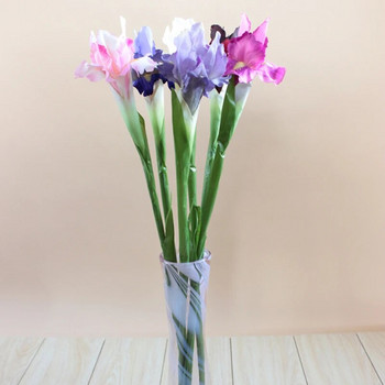 Ανοιξιάτικο ντεκόρ γάμου Τεχνητό λουλούδι ίριδας Διακόσμηση τραπεζιού σπιτιού Flores Silk Fake Flower Party Supplies