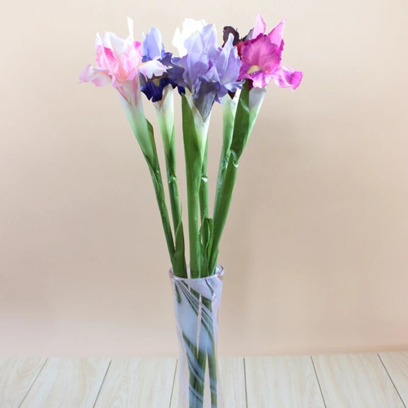 Dirbtinės vilkdalgio gėlės šakelė pavasario vestuvių dekoras Namų stalo dekoravimas Flores šilko netikrų gėlių vakarėlio reikmenys