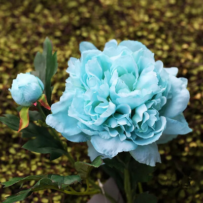 60 CM o singură ramură de înaltă calitate, floare artificială de bujor de mătase, decorație frumoasă pentru casă, nuntă, florală falsă, ținând flori