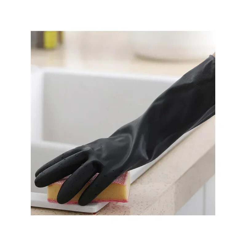 1 par crnih rukavica Rukavice za pranje kuće Rukavice za čišćenje Vrtna kuhinja Prsti za suđe Gumene rukavice za pranje posuđa Rukavice za čišćenje u kućanstvu