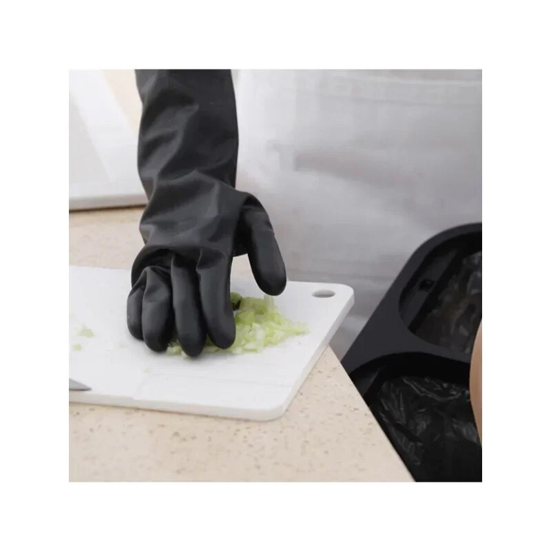 1 par crnih rukavica Rukavice za pranje kuće Rukavice za čišćenje Vrtna kuhinja Prsti za suđe Gumene rukavice za pranje posuđa Rukavice za čišćenje u kućanstvu