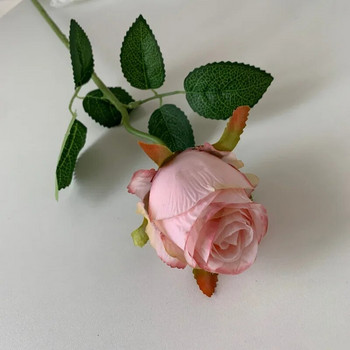 10 бр. изкуствена копринена роза, изкуствени цветя, аксесоари за декорация на дома, фалшиви букети от рози, сватбен декор, парти, маса, цветен орнамент