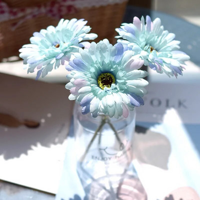 23cm Dirbtinė gerbera Namų puošmena Gėlių imitacija Gėlė Gerbera Vestuvių laikymo Gėlė Imitacinė gėlė