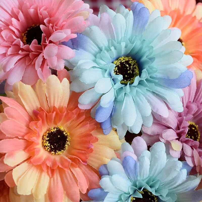 23cm Mesterséges Gerbera Lakásdekoráció Virág Szimulációs Virág Gerbera Esküvői Tartó Virág Szimulációs Virág