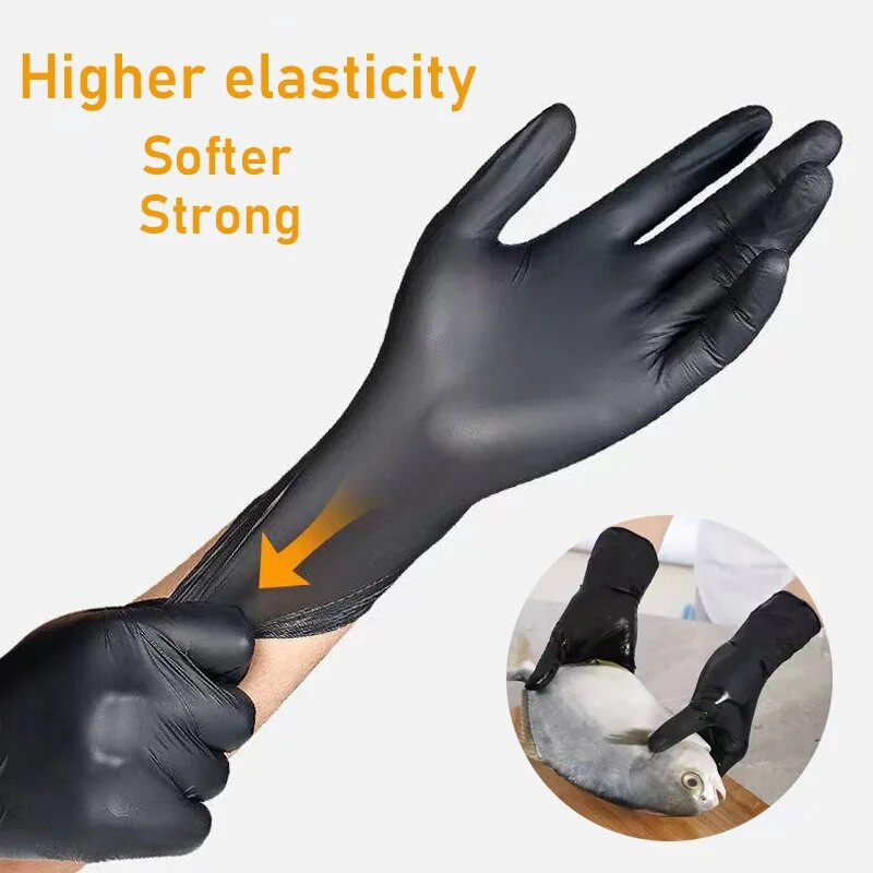 2/10 KOM Jednokratne nitrilne rukavice Kuhinjske lateks alati za čišćenje bez pudera Vodootporne laboratorijske rukavice za kuhanje u kućanstvu