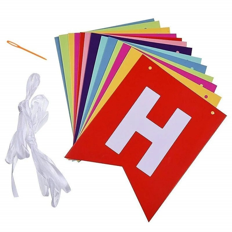 La mulți ani, banner colorat cu coadă de rândunice, ghirlande de hârtie, bannere, decorațiuni pentru petreceri, băieți, fete, consumabile pentru baby shower, decor