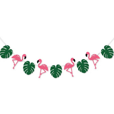 Χαβάη Flamingo Party Banner Διακόσμηση γιρλάντα ανανάς Καλοκαιρινό πάρτι Γενέθλια Χαβάης Διακόσμηση πάρτι Luau Προμήθειες για πάρτι