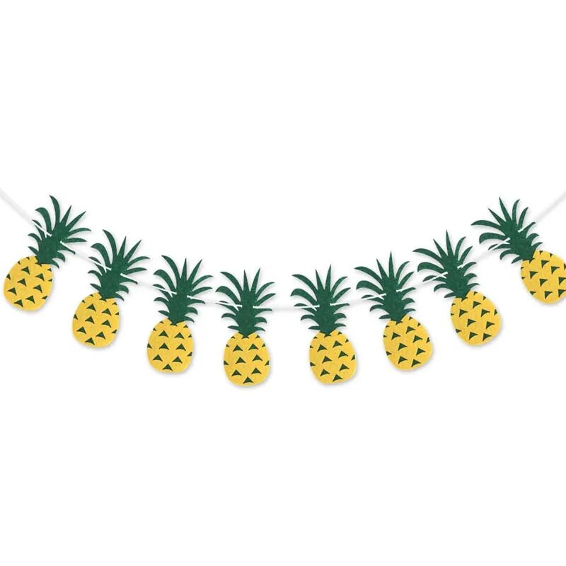 Hawaii Flamingo Party Banner Garland dekoráció Ananász Nyári Party Születésnapi Hawaii Party Dekoráció Luau Party Kellékek