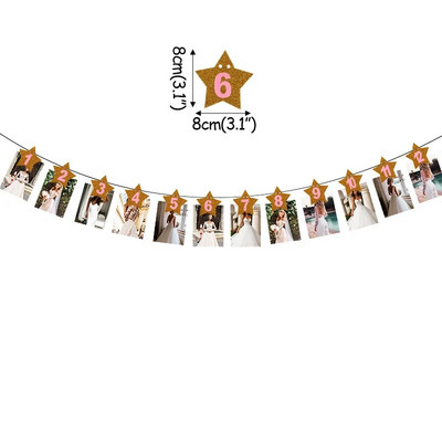 1 σετ Animal Cartoon Birthday Banner Jungle Safari 1st Birthday Animal Paper Garland Jungle Safari Rainforest Party Διακόσμηση