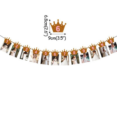 1 σετ Animal Cartoon Birthday Banner Jungle Safari 1st Birthday Animal Paper Garland Jungle Safari Rainforest Party Διακόσμηση