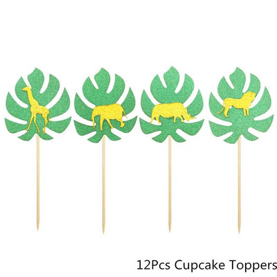 Životinje u džungli Dekoracija za zabavu Dječja rođendanska zabava Bunting Wild One Balon Konfeti Girlanda Obljetnica Bay Tuš pribor