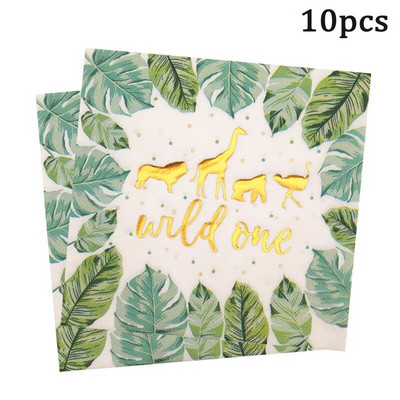 Životinje u džungli Dekoracija za zabavu Dječja rođendanska zabava Bunting Wild One Balon Konfeti Girlanda Obljetnica Bay Tuš pribor