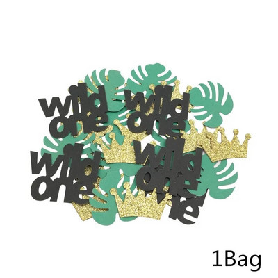 Životinje u džungli Dekoracija za zabavu Dječja rođendanska zabava Bunting Wild One Balon Konfeti Girlanda Obljetnica Bay Tuš pribor