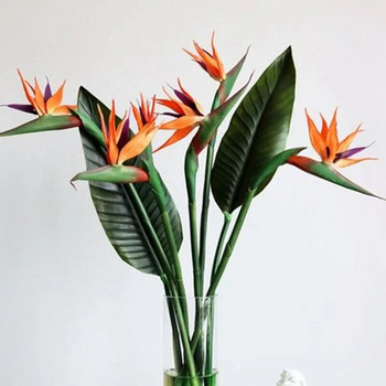 1τμχ πραγματική πινελιά τεχνητό φυτό τεχνητό λουλούδι στολισμός γάμου πουλιού του παραδείσου κατάλληλο για οικογενειακές συγκεντρώσεις και