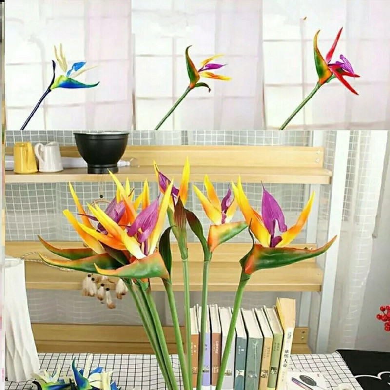 1db igazi érintés kis paradicsommadár műnövény művirág esküvői dekoráció alkalmas családi összejövetelekre és