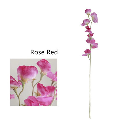 Művirág csokor selyem édes borsó művirágok műnövények dekoratív virágok lakberendezési dekoráció esküvői dekoráció