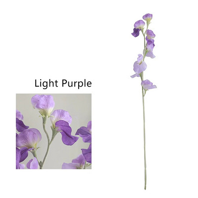 Művirág csokor selyem édes borsó művirágok műnövények dekoratív virágok lakberendezési dekoráció esküvői dekoráció