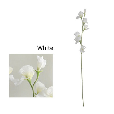 Művirág csokor selyem édes borsó művirágok műnövények dekoratív virágok lakberendezési dekoráció esküvői dekoráció