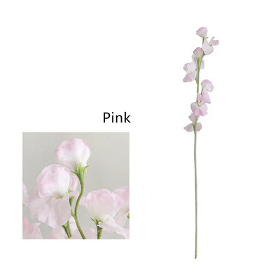 Művirág csokor selyem édes borsó művirágok műnövények dekoratív virágok lakberendezési dekoráció esküvői dekoráció