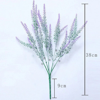 5 πιρούνια Provence Lavender Τεχνητά Βάζα για Διακόσμηση Σπιτιού Νυφική ανθοδέσμη ψεύτικα φυτά