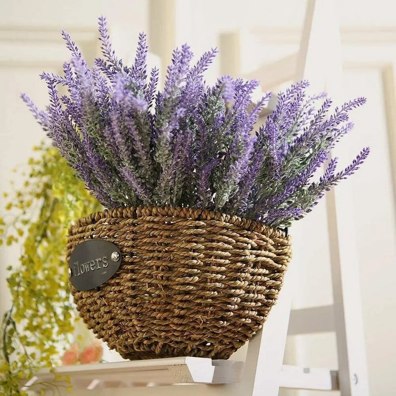 5 furculițe Provence Lavandă flori artificiale vaze pentru decorarea casei cereale nunta buchet de mireasă plante false