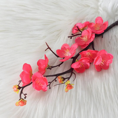 Mesterséges Wintersweet virágág esküvői csokor Kiegészítők Esküvői Hamis növények Dekoráció Kültéri növények központi elemei rendezvényekhez