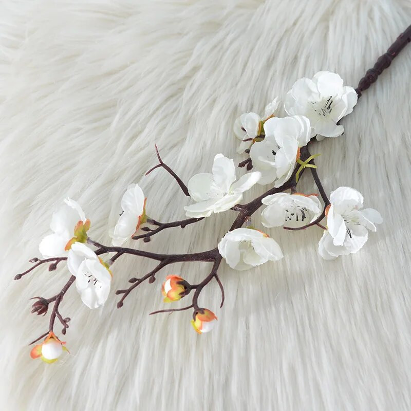 Mesterséges Wintersweet virágág esküvői csokor Kiegészítők Esküvői Hamis növények Dekoráció Kültéri növények központi elemei rendezvényekhez