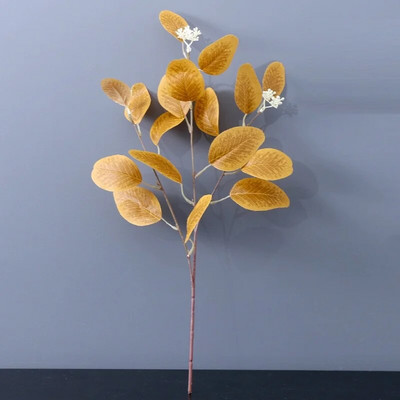 DIY mesterséges selyem csokor pitypang eukaliptusz Otthon Nappali Szállodai Esküvő Virágkötészeti Hamis virágok Növény dekoráció