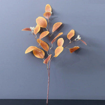 DIY mesterséges selyem csokor pitypang eukaliptusz Otthon Nappali Szállodai Esküvő Virágkötészeti Hamis virágok Növény dekoráció