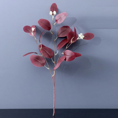 DIY mesterséges selyem csokor pitypang eukaliptusz Otthon Nappali Szállodai Esküvő Virágkötészeti Hamis virágok Növény dekoráció